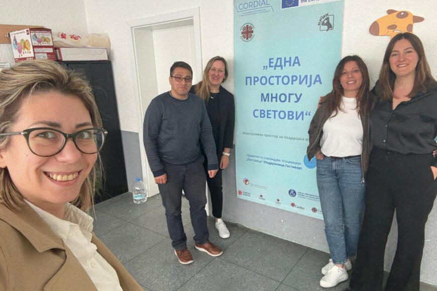 Посета од страна на претставник од Caritas Italiana, експерт за следење на под-грантираните организации во рамките на CORDIAL
