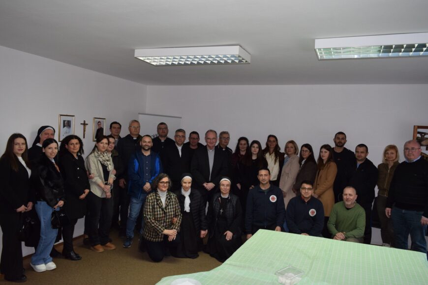 Вработените во Каритас на средба во Скопје